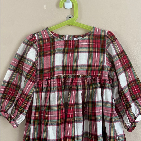 Hanna Andersson- Print Flannel Dress in Family Holiday Plaid - Picture 4 of 7
